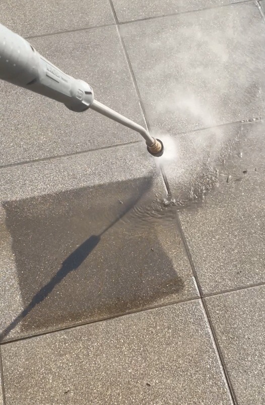 Betonplatten vorher nachher